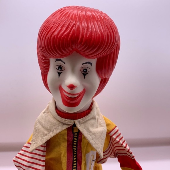 Ronald McDonald cloth hand puppet vinyl/plastic head vintage 1993 12" - Picture 4 of 9
